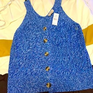 Pretty blue loft sweater top size small